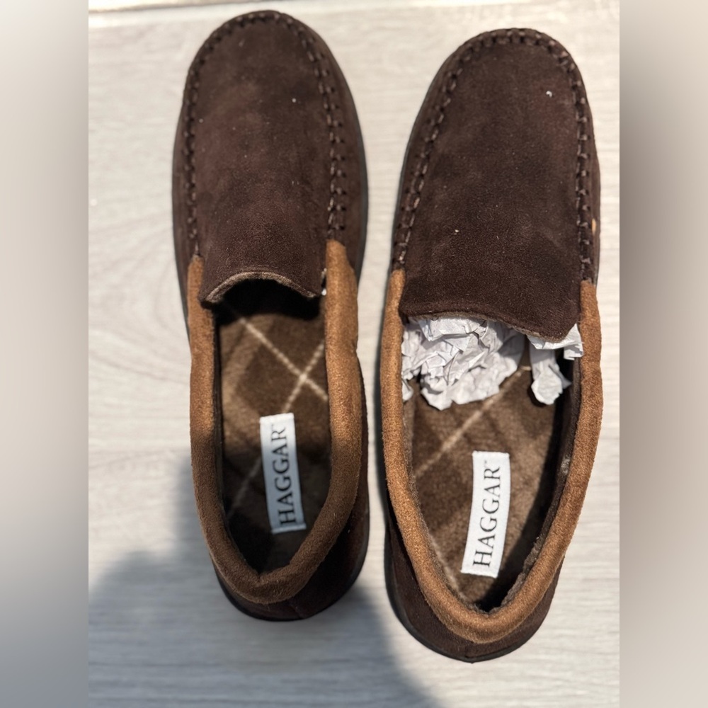 Haggar Mens Venetian Slipper Indoor/Outdoor House Shoe with Memory Foam Comfort